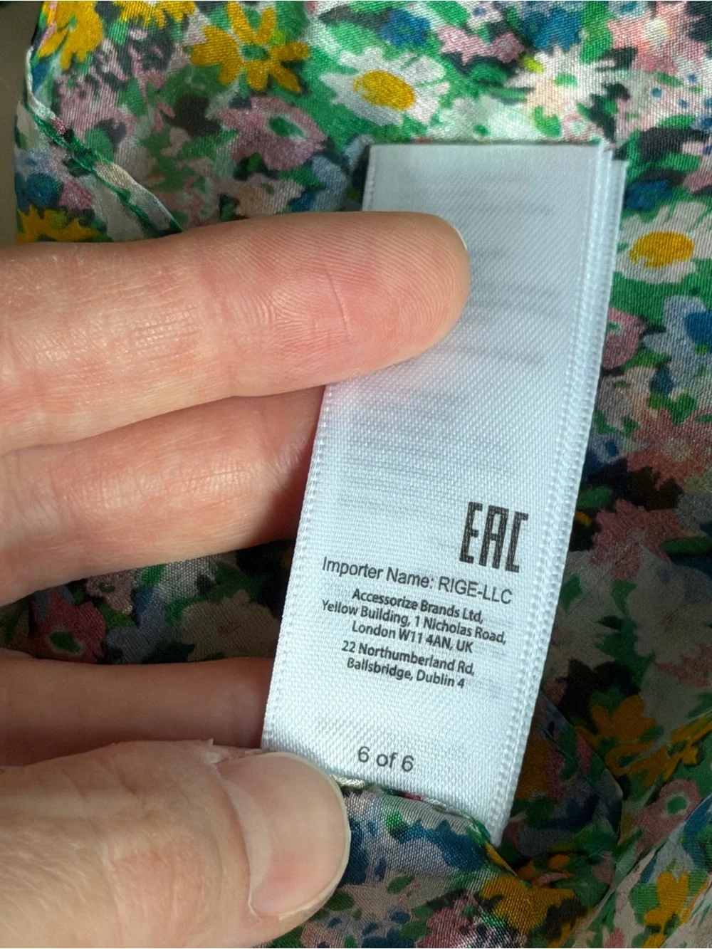 Accessorize UK DITSY FLORAL SILK SCARF